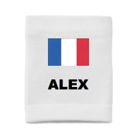 Maintien de protège tibias TIBTOP® Drapeau et nom